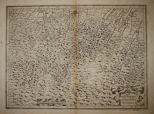 Magini Giovanni Antonio (1555-1617) Parte alpestre del Territorio Bolognese 1620 Bologna 